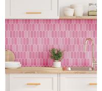 vidaXL Piastrella Piuma 10 pcs Rosa 30 x 30 cm Poliuretano e PET