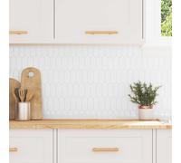 vidaXL Piastrella Piuma 20 pcs Bianco 30 x 30 cm Poliuretano e PET