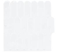 vidaXL Piastrella Piuma 20 pcs Bianco 30 x 30 cm Poliuretano e PET, Piastrelle decorative per bagno, parete lucida, design a piuma rettangolare per il tuo progetto di backsplash in cucina