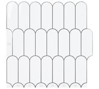 vidaXL Piastrella Piuma 20 pcs Bianco e Grigio 30 x 30 cm