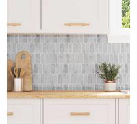 vidaXL Piastrella Piuma 20 pcs Marmo Grigio 30 x 30 cm
