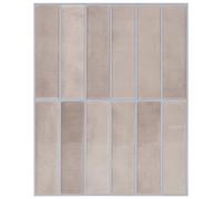vidaXL Piastrella Rettangolare 10 pcs Caffè beige 29 x 23 x 0,08 cm