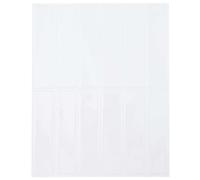 vidaXL Piastrella Rettangolare 20 pcs Bianco 29 x 23 x 0,08 cm
