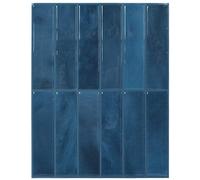 vidaXL Piastrella Rettangolare 20 pcs Blu 29 x 23 x 0,08 cm