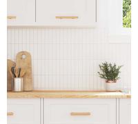 vidaXL Piastrella Rettangolare 50 pcs Bianco 29 x 23 x 0,08 cm