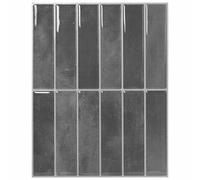 vidaXL Piastrella Rettangolare 50 pcs Grigio 29 x 23 x 0,08 cm