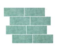 vidaXL Piastrella subway 10 pcs Grigio Verde 29 x 21 cm