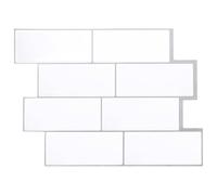 vidaXL Piastrella subway 20 pcs Bianco e Grigio 29 x 21 cm