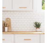 vidaXL Piastrella subway 20 pcs Bianco e Grigio 30 x 30 cm