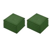 AX 12 Piastrelle Pavimenti Anticaduta Verde 50x50cm Gomma Giardino Casa 3053180
