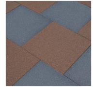 vidaXL Piastrelle Anticaduta 18 pz in Gomma 50x50x3 cm Grigie
