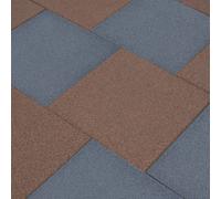 vidaXL Piastrelle Anticaduta 6 pz in Gomma 50x50x3 cm Grigio