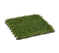 vidaXL Piastrelle in Erba Sintetica 22 pz 30x30 cm Verde