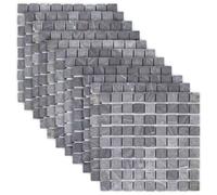 vidaXL Piastrelle Mosaico Grigio 30 x 30 cm Marmo