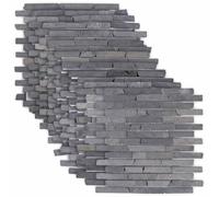 vidaXL Piastrelle Mosaico Grigio 30 x 30 cm Marmo