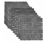 vidaXL Piastrelle Mosaico Grigio 30 x 30 cm Marmo