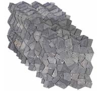vidaXL Piastrelle Mosaico Grigio Scuro 30 x 30 cm Marmo