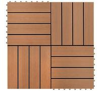 VIDAXL - Piastrelle Per Decking 22 Pz 30x30cm 2mq In Wpc Marrone
