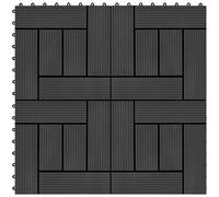 VIDAXL - Piastrelle Per Decking 22 Pz 30x30cm 2mq In Wpc Nero