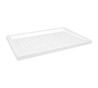 vidaXL Piatto doccia antiscivolo bianco 70x100x4 cm ABS