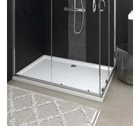 vidaXL Piatto Doccia con Superficie Puntinata Bianco 80x120x4cm ABS