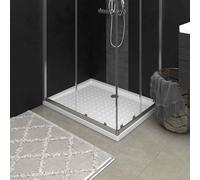 vidaXL Piatto Doccia con Superficie Puntinata Bianco 90x70x4 cm in ABS