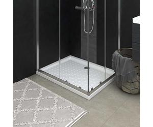 vidaXL Piatto Doccia con Superficie Puntinata Bianco 90x70x4 cm in ABS