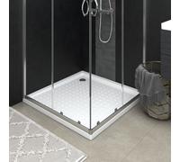 vidaXL Piatto Doccia con Superficie Puntinata Bianco 90x90x4 cm in ABS