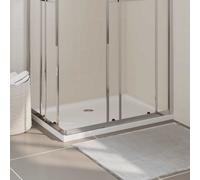 vidaXL Piatto Doccia in ABS Rettangolare Bianco 70x100 cm