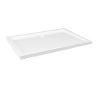 vidaXL Piatto Doccia in ABS Rettangolare Bianco 80x110 cm