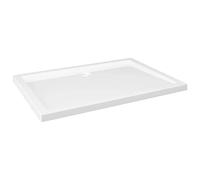 vidaXL Piatto Doccia in ABS Rettangolare Bianco 80x110 cm