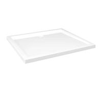 vidaXL Piatto Doccia in ABS Rettangolare Bianco 80x90 cm