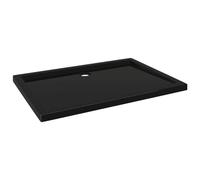 vidaXL Piatto Doccia in ABS Rettangolare Nero 70x100 cm