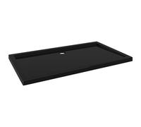 VIDAXL - Piatto Doccia in ABS Rettangolare Nero 70x120 cm