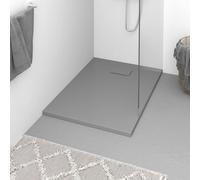 vidaXL Piatto Doccia in SMC Grigio 100x70 cm