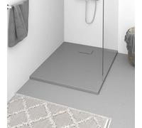 vidaXL Piatto Doccia in SMC Grigio 100x80 cm