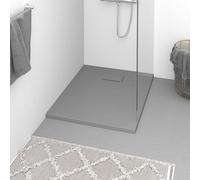 vidaXL Piatto Doccia in SMC Grigio 90x70 cm