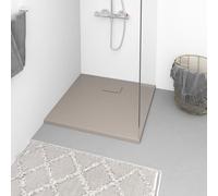 vidaXL Piatto Doccia in SMC Marrone 80x80 cm