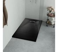 vidaXL Piatto Doccia in SMC Nero 90x70 cm