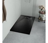 vidaXL Piatto Doccia in SMC Nero 90x80 cm