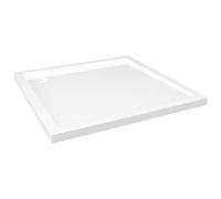 vidaXL Piatto Doccia Quadrato in ABS Bianco 80x80 cm