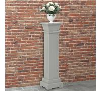 vidaXL Piedistallo per Piante Quadrato Classico Grigio 17x17x66 cm MDF