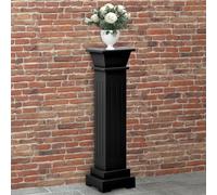 vidaXL Piedistallo per Piante Quadrato Classico Nero 17x17x66 cm MDF