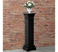vidaXL Piedistallo per Piante Quadrato Classico Nero 17x17x66 cm MDF