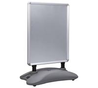 vidaXL Piedistallo per Poster A1 Base ad Acqua Grigio Lega Alluminio