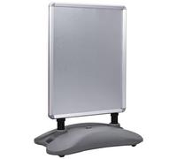 VIDAXL - Piedistallo per Poster A1 Base ad Acqua Grigio Lega Alluminio