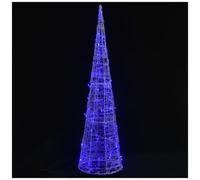 VIDAXL - Piramide Decorativa Cono di Luce LED Acrilico Blu 120 cm