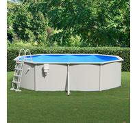vidaXL Piscina con Scaletta 490x360x120 cm