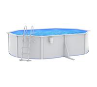 vidaXL Piscina con Scaletta 490x360x120 cm