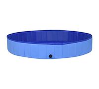 vidaXL Piscina per Cani Pieghevole Leggera Vasca da Bagno Portatile Giardino Viaggio Arredi per Esterni Gioco Animali Estate Blu 300x40 cm in PVC